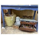 Rocking Doll Bed - Baskets - Hangers