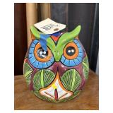 Talavera Owl Planter 9"H