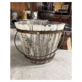 Wood Bucket 17"Dia x 14"H