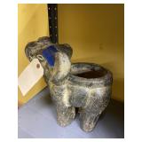 Clay Elephant Planter 5"L x 12"H