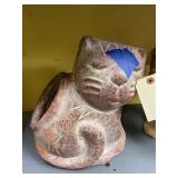 Cat Clay Planter 13"H