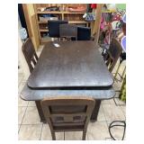 Wood Table w/Self Storing Leaves