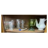 Coca Cola Glasses - Pedestal Dish & Tea Pot