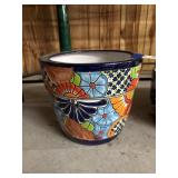 Talavera Flower Pot 10"Dia x 9"H