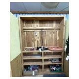 Wood Gun Display Cabinet 64"L x 14"W x 90