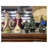 5 Pcs - Resin Santa & Christmas Tree Dï¿½cor