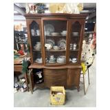 2 Pc China Cabinet 49"L x 16"W x 71"H