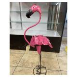 Metal Flamingo 31"H