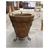 Clay Planter 11"Dia x 14"H