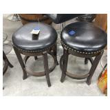2 - Counter Height Padded Stools 24"H