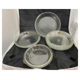 Stack of Glass Pie Plates