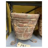 Clay Planter 10"Dia x 11"H