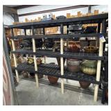 4 Shelf Plastic Shelving Unit 96"L x 66"W x 74"