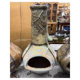 Clay Chiminea 54"H