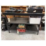 Metal Table w/no Top 48"L x 36"W 34"H