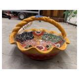 Talavera Decorative Basket