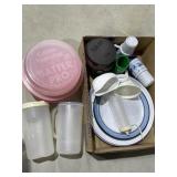 Assorted Plastic Kitchenware & Gravy Boat