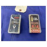 2 Pcs - 17 HMR Ammo & 1 Partial Box