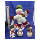 4 Pcs - Snowman Dï¿½cor