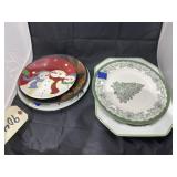 5 Pcs - Christmas Platters