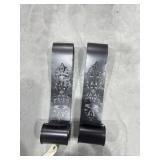 2 - Metal Candle Sconces
