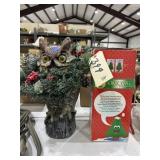 Dancing Douglas Fir in box & Owl Dï¿½cor