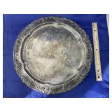 Silver Toned Serving Tray