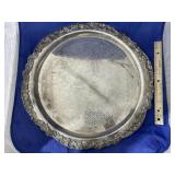 Silver Toned Serving Tray