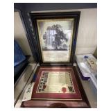 Framed Wall Art - "Family History" & "Living Li