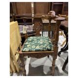 Carved Corner Chair