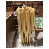 4-Wood TV Trays in Stand