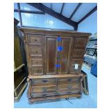 2 Pc Wood Cabinet w/Drawers