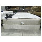 Serta Mattress 56"W w/Box Spring & Frame