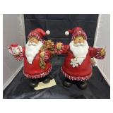 2 Pcs - Wooden Santa Dï¿½cor