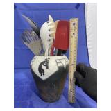 Kitchen Utensils in Holder