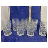 8 Pcs - Clear Glass Tumblers