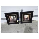 2 Pcs - Framed Wall Art 23"x23"