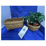 Bag w/Faux Greenery & Travel Pillow & More