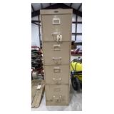 Cole Steel 4-Drawer Metal Filing Cabinet