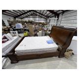 Queen Size Sleigh Bed Frame Headboard