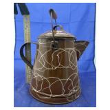 Large Enamelware Coffee Pot