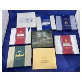 8 Pcs - Assorted White House Ornaments