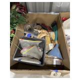 Box of Assorted Tools - Screws - Nails & More