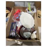 Box of Assorted Plates - Knives - Air Fresheners
