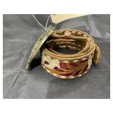 Leather Belt "Pope" & Chickasaw Belt Buckle