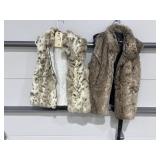 2 Pcs - Fur Vest Sz L