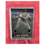 Topps 1957 Bob Friend Baseball Card