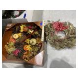 2 Wreaths - Harvest & Christmas