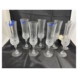 8 Pcs - Champagne Flutes