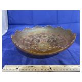 Carnival Glass Footed Dish